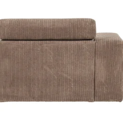 Woood 1-zits Element Novi Arm Links Ribstof Taupe
