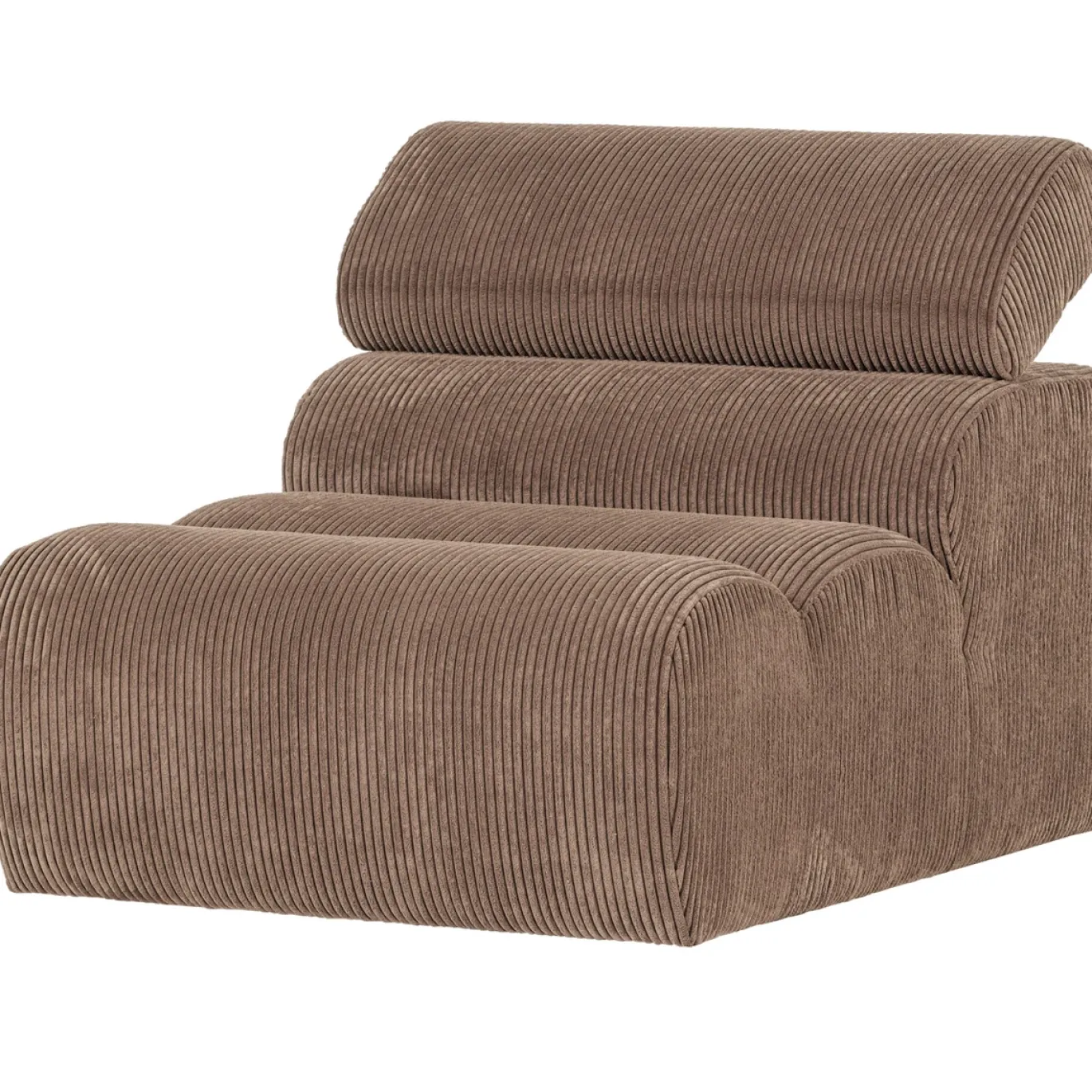 Woood 1-zits Element Novi Ribstof Taupe