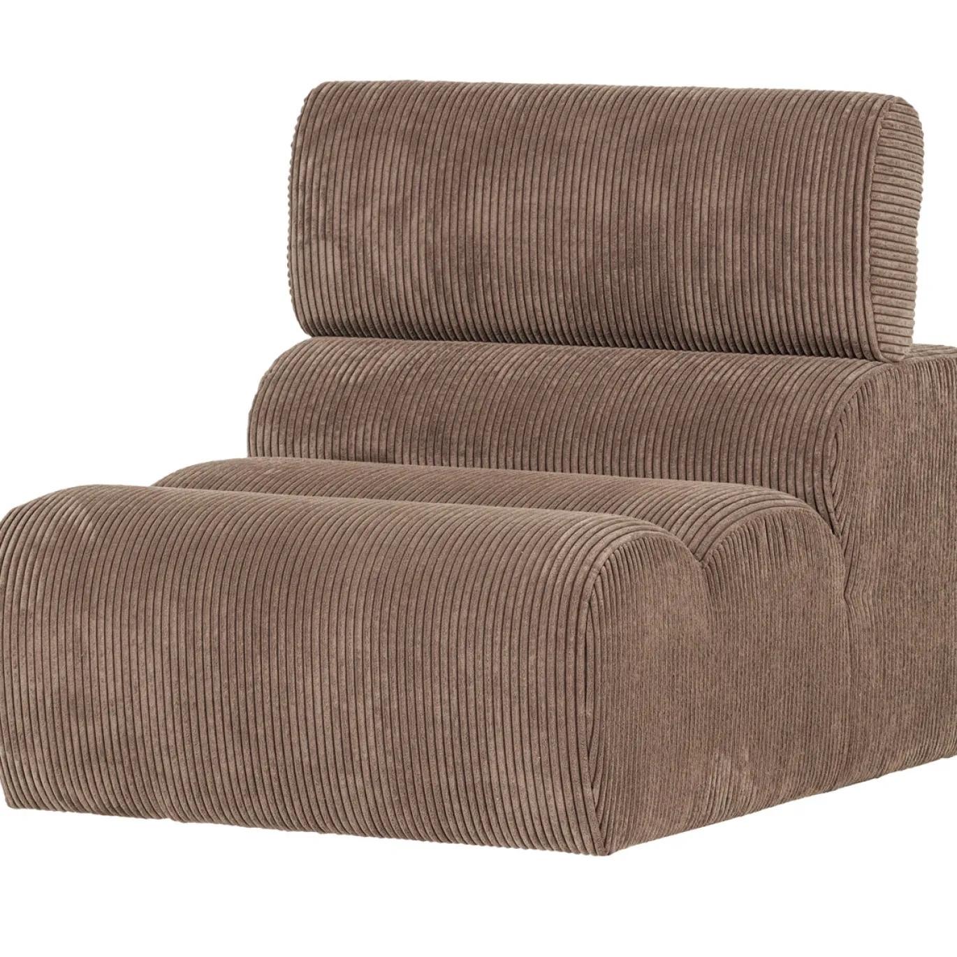 Woood 1-zits Element Novi Ribstof Taupe