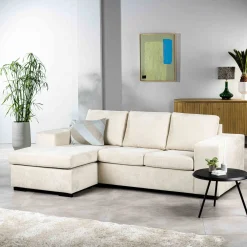 3-Zits Bank Bradfield Hotel Chique Beige - Giga Meubel