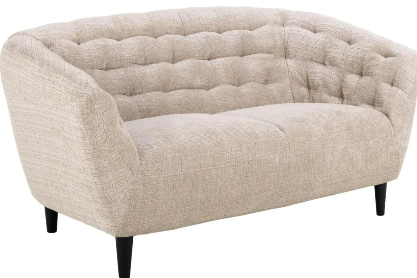 2-zits Bank Flora Beige Juto 150cm - Giga Living
