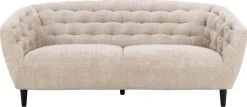 3-zits Bank Flora Beige Juto 191cm - Giga Living