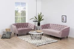 3-Zits Bank Flora Roze - Giga Living