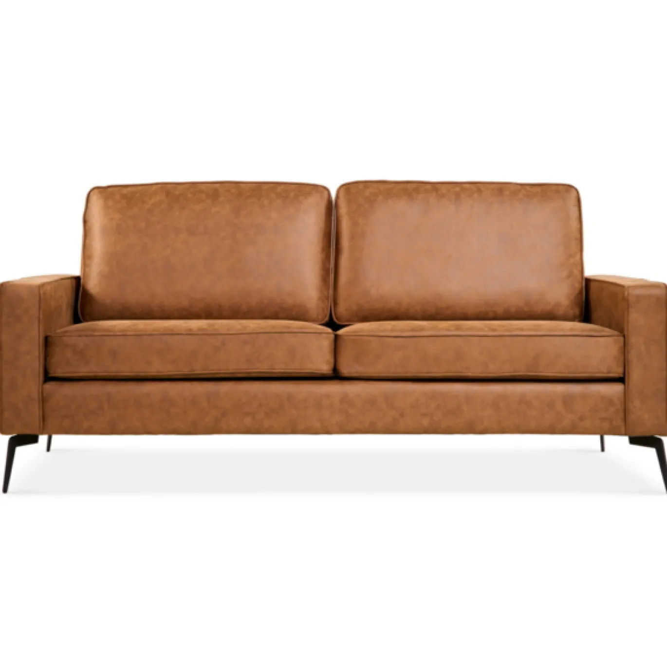 2-Zits Bank Noa Microleder Cognac - Giga Meubel