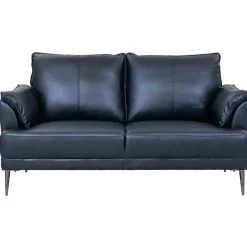 2-Zits Bank Soul Zwart Leer - Giga Meubel