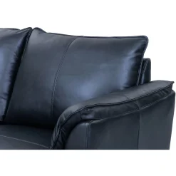 2-Zits Bank Soul Zwart Leer - Giga Meubel