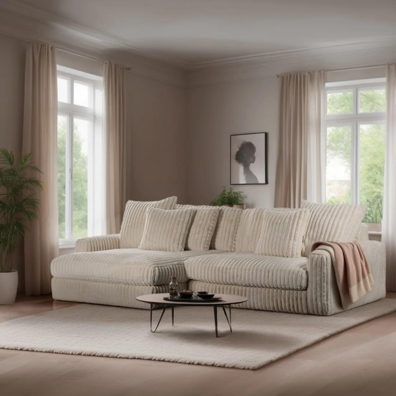 3-Zits Bank Vito Beige - Giga Meubel