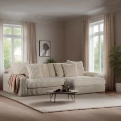 3-Zits Bank Vito Beige - Giga Meubel