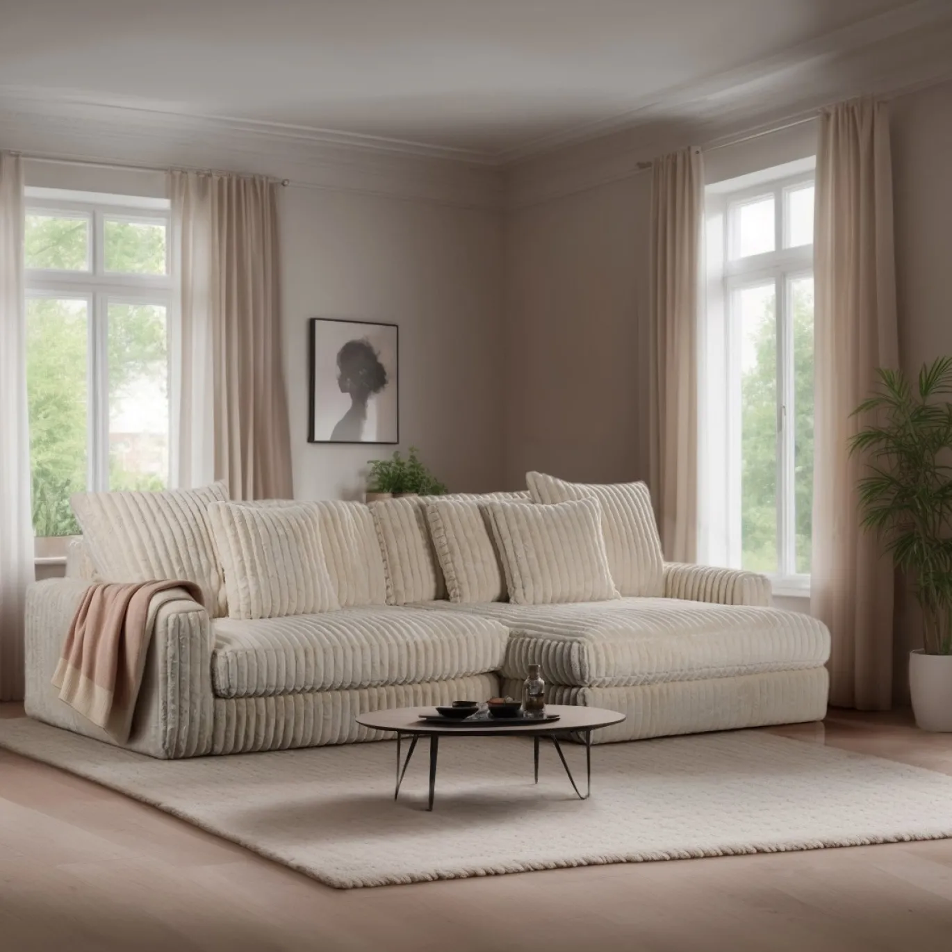 3-Zits Bank Vito Beige - Giga Meubel