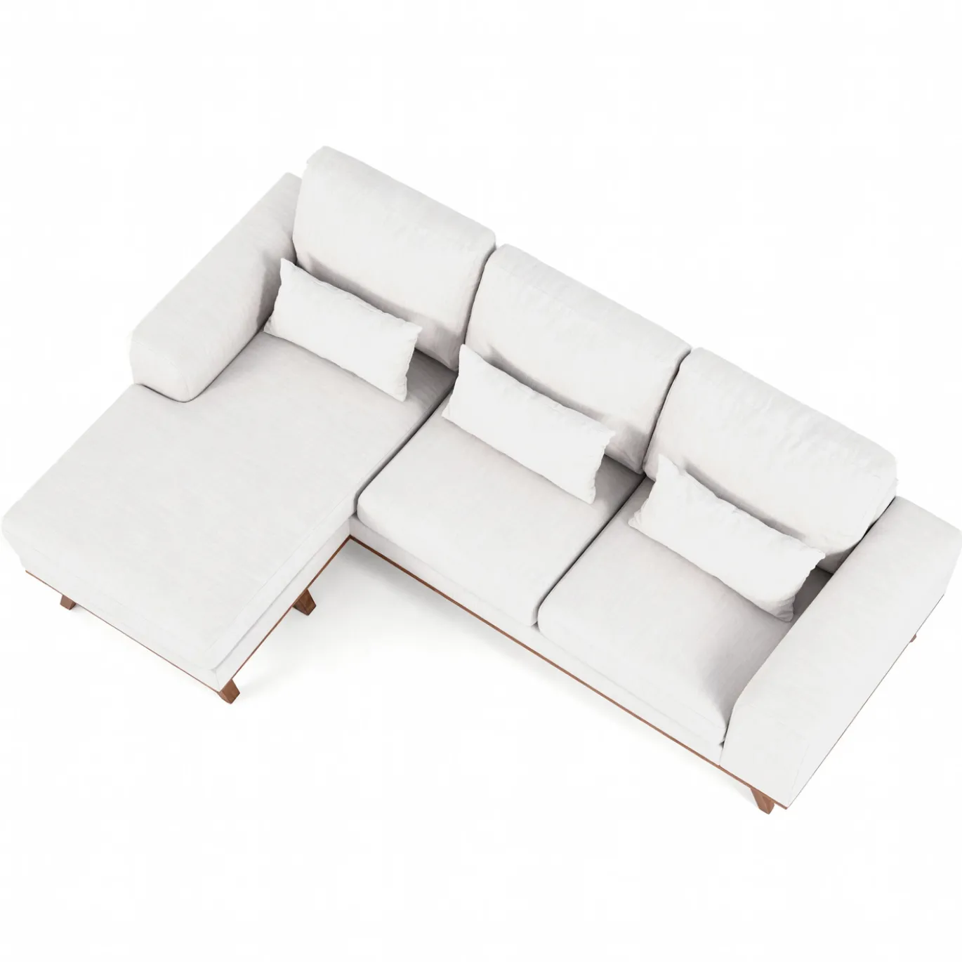 3-Zits Loungebank Grande Japandi Beige - Giga Meubel