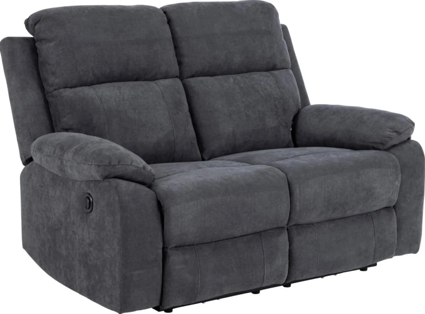 2-zits Relax Bank Rinda Donkergrijs 143,5cm - Giga Living