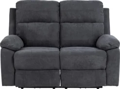 2-zits Relax Bank Rinda Donkergrijs 143,5cm - Giga Living