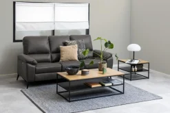 3-zits Relax Bank Ulven Grijs Barry 215cm - Giga Living