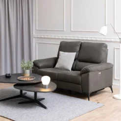 2-zits Relax Bank Ulven Grijs Barry 158cm - Giga Living