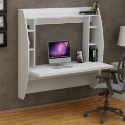 Zwevend Bureau Buglem Wit 125cm