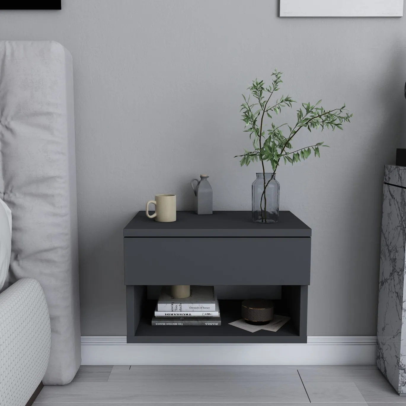 Zwevend Nachtkastje Jamot Antraciet