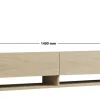 Zwevend Tv-meubel Arges Travertinlook 140cm