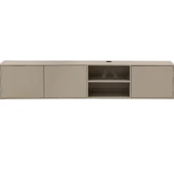 Zwevend Tv-meubel Loiza Taupe 200cm 3-deurs - Giga Meubel