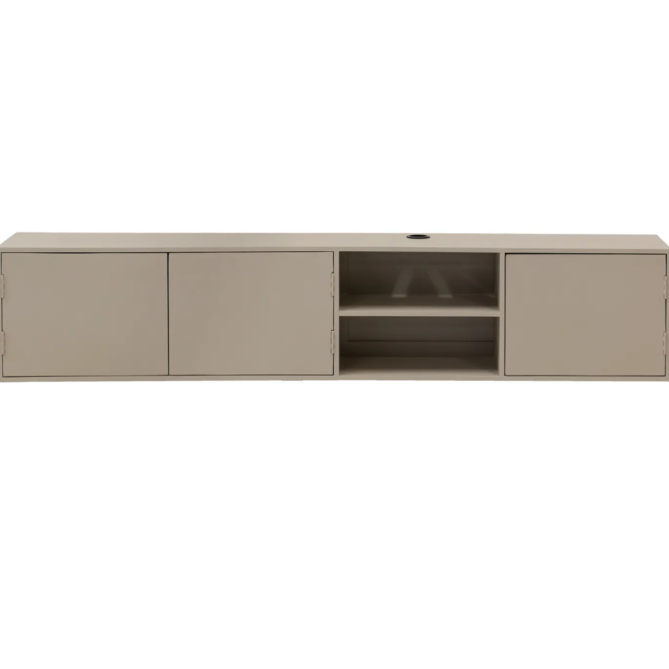 Zwevend Tv-meubel Loiza Taupe 200cm 3-deurs - Giga Meubel