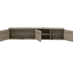 Zwevend Tv-meubel Loiza Taupe 200cm 3-deurs - Giga Meubel