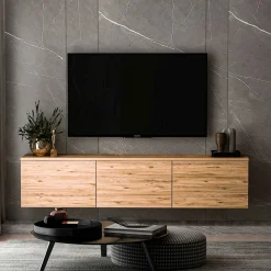 Zwevend Tv-meubel Neon Naturel 160cm