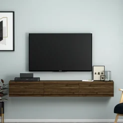 Zwevend Tv-meubel Terra Walnoot 180cm