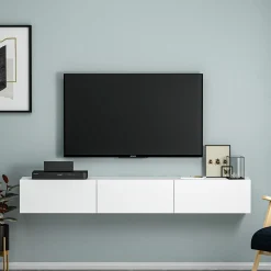 Zwevend Tv-meubel Terra Wit 180cm