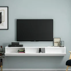 Zwevend Tv-meubel Terra Wit 180cm