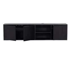 Zwevend Tv-meubel Zen Zwart 160cm - Giga Meubel